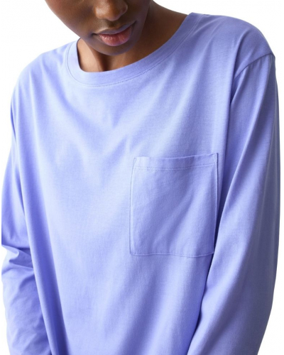 Camisón de manga larga 100% algodón Nuit Triumph (Jacaranda)