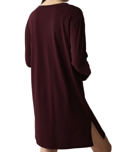Camisón de manga larga 100% algodón Nuit Triumph (Claret)