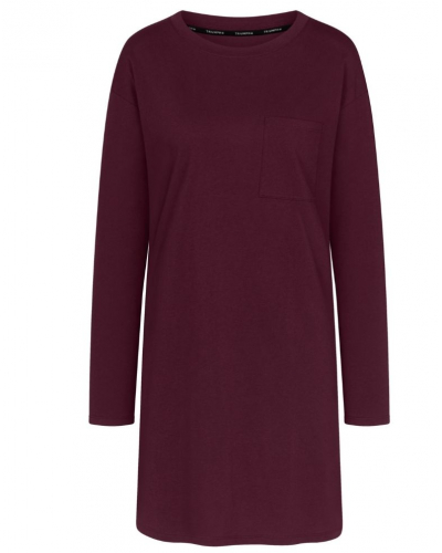 Long-sleeved nightdress 100% cotton Nuit Triumph (Claret)
