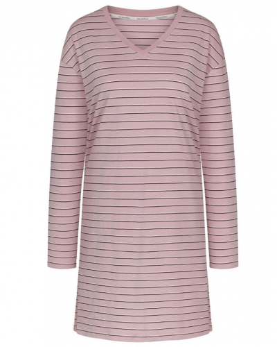 Camisón de manga larga 100 % algodón Nuit Triumph (Pink-Light Comb)
