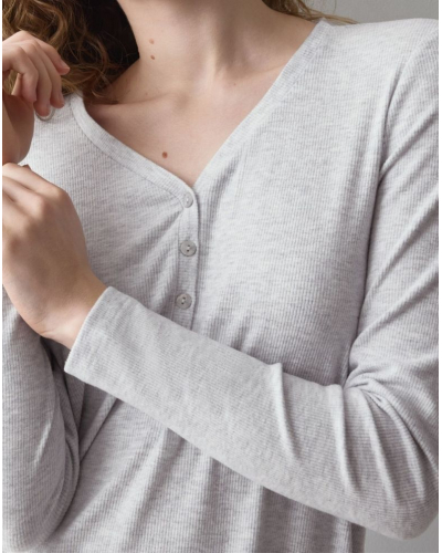 Camisón de manga larga Triumph Nuit (Grey Comb)