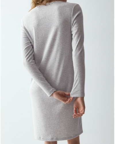 Long-sleeved nightdress Triumph Nuit (Grey Comb)