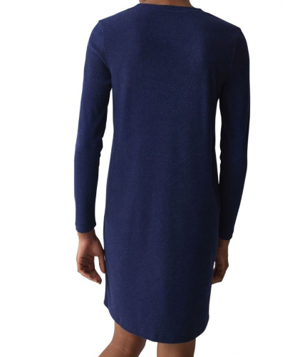 Long-sleeved nightdress Triumph Nuit (Blue Dark Comb)