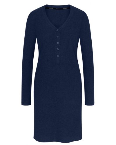 Long-sleeved nightdress Triumph Nuit (Blue Dark Comb)
