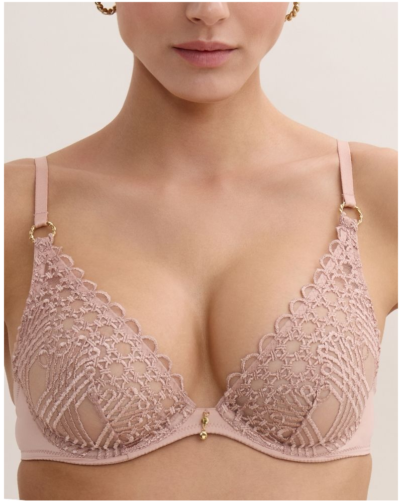 Sujetador triangular con aros Aubade Éloge du Désir (Misty Blush)