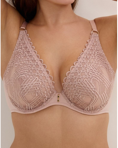 Underwired Triangle Bra Aubade Éloge du Désir (Misty Blush)