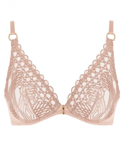 Underwired Triangle Bra Aubade Éloge du Désir (Misty Blush)