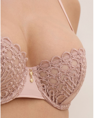 Soutien-gorge corbeille armatures Aubade Eloge du désir (Misty Blush)