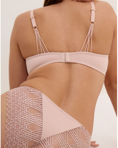 Underwired Balconette Bra Aubade Éloge du Désir (Misty Blush)