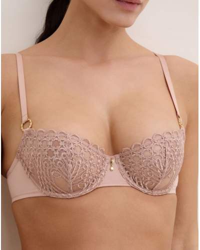 Soutien-gorge corbeille armatures Aubade Eloge du désir (Misty Blush)
