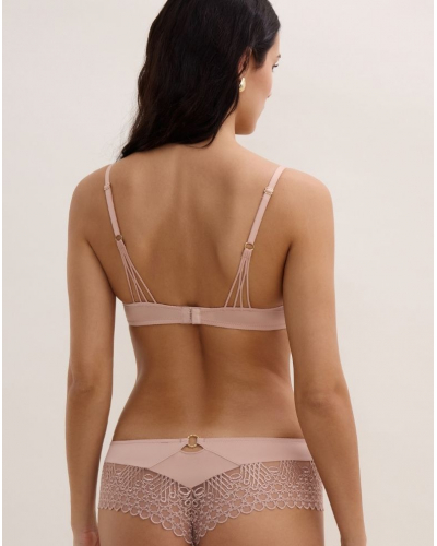 Single-Underwire Triangle Bra Aubade Éloge du Désir (Misty Blush)