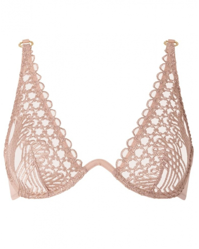 Sujetador triangular con una sola aro Aubade Éloge du Désir (Misty Blush)