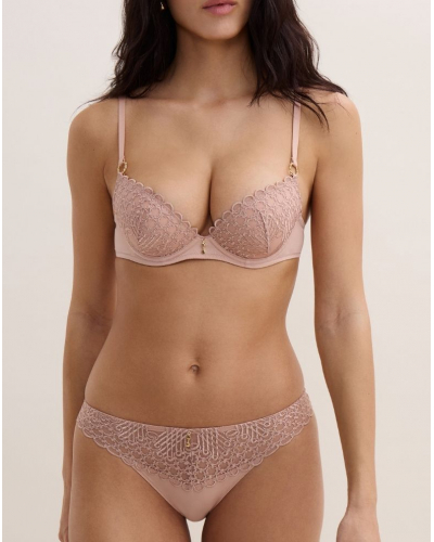 Padded Plunge Bra Aubade Éloge du Désir (Misty Blush)