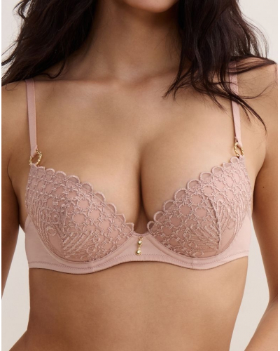 Sujetador plunge con relleno Aubade Éloge du Désir (Misty Blush)