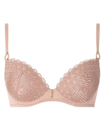 Soutien-gorge plunge coque Aubade Eloge du désir (Misty Blush)