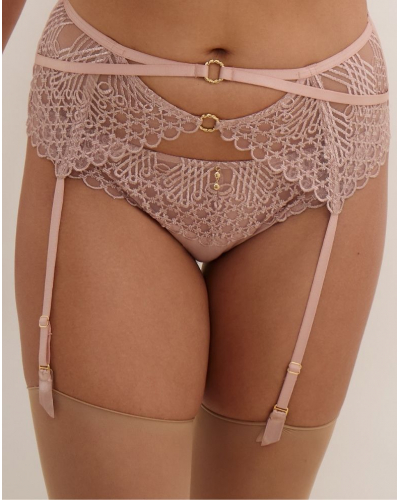 Garter Belt Aubade Éloge du Désir (Misty Blush)
