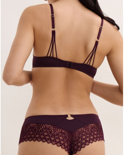 Underwired Triangle Bra Aubade Éloge du Désir (Deep Berry)