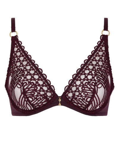 Sujetador triangular con aros Aubade Éloge du Désir (Deep Berry)