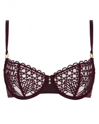 Underwired Balconette Bra Aubade Éloge du Désir (Deep Berry)