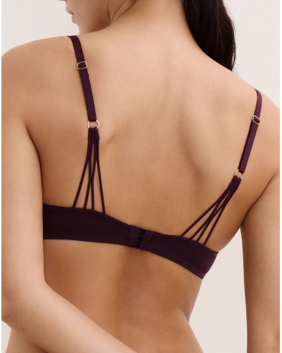 Single-Underwire Triangle Bra Aubade Éloge du Désir (Deep Berry)