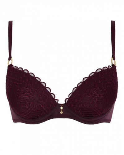 Soutien-gorge plunge coque Aubade Eloge du désir (Deep Berry)