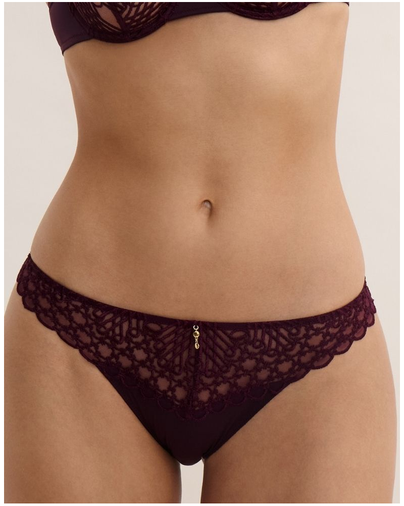 Slip italien Aubade Eloge du désir (Deep Berry)