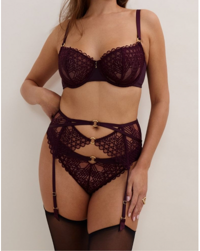 Garter Belt Aubade Éloge du Désir (Deep Berry)