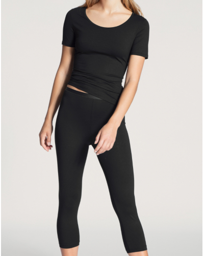 Camiseta de manga corta Calida Natural Comfort (Negro)