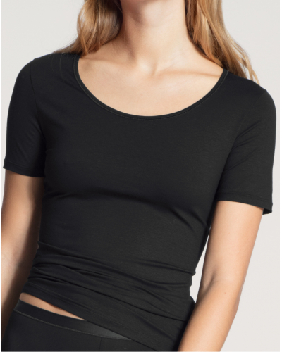 Short-sleeve T-shirt Calida Natural Comfort (Black)