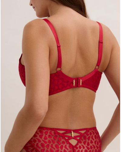 Underwired triangle bra Aubade Crazy in Love (Red Delight)