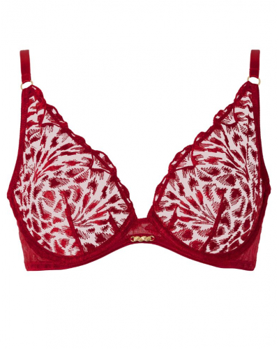 Soutien-gorge triangle armatures Aubade Crazy in Love (Red Delight)