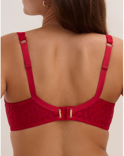 Underwired demi bra Aubade Crazy In Love (Red Delight)