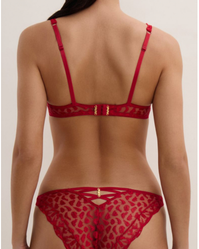 Underwired demi bra Aubade Crazy In Love (Red Delight)