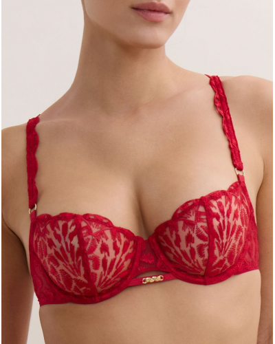Soutien-gorge corbeille armatures Aubade Crazy In Love (Red Delight)