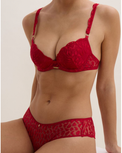 Soutien-gorge plunge coque Aubade Crazy In Love (Red Delight)