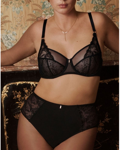 Soutien-gorge emboitant foulard Hidden Treasure (Noir)