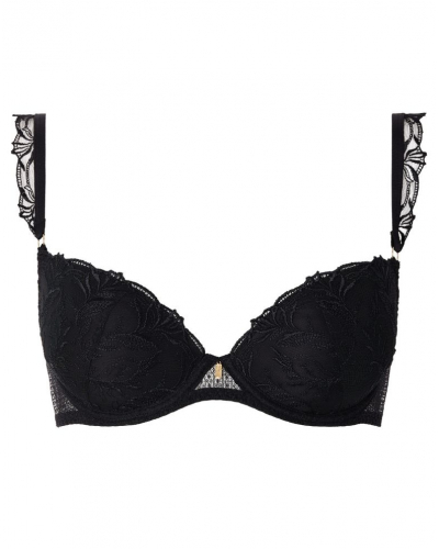 Soutien-gorge plunge coque Aubade Hidden Treasure (Noir)