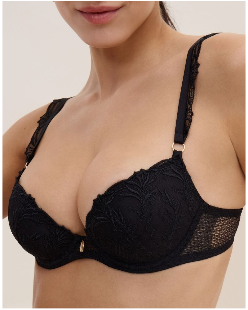 Sujetador plunge preformado Aubade Hidden Treasure (Negro)