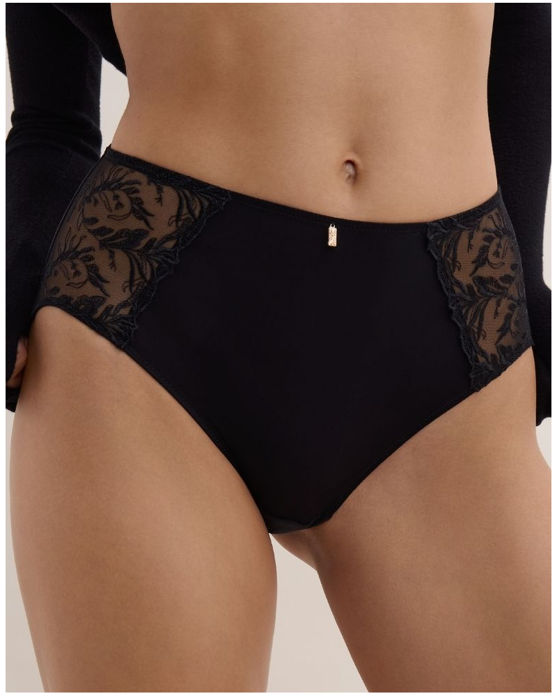 Culotte taille haute Aubade Hidden Treasure (Noir)