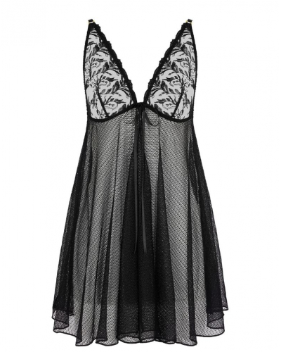 Babydoll Aubade Hidden Treasure (Noir)