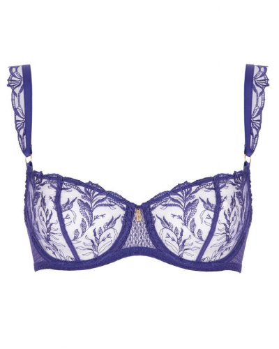 Underwired demi bra Aubade Hidden Treasure (Iris bloom)