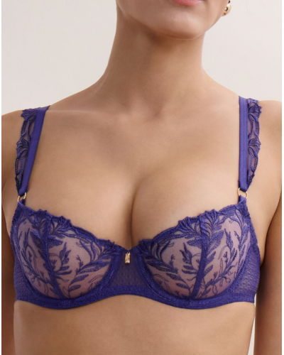 Underwired demi bra Aubade Hidden Treasure (Iris bloom)