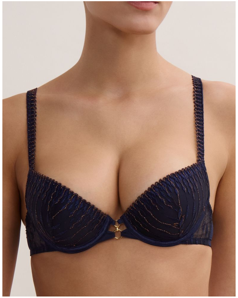 Plunge molded cup bra Voodoo Kiss Aubade (Blue Moon)