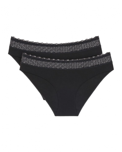 Lot de 2 slips taï en modal Triumph Feel of Modal (Noir)