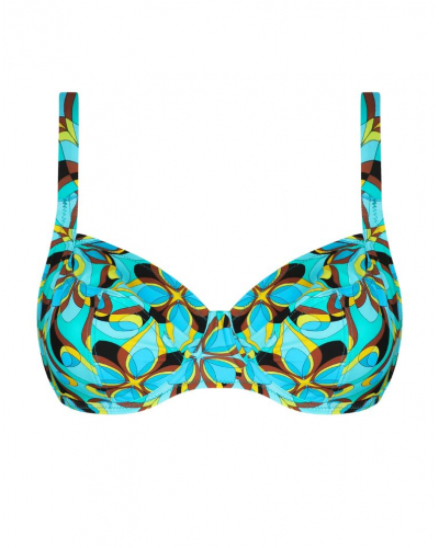 Demi bath bra Antigel La Psychédélique (Bleu Vibrant)