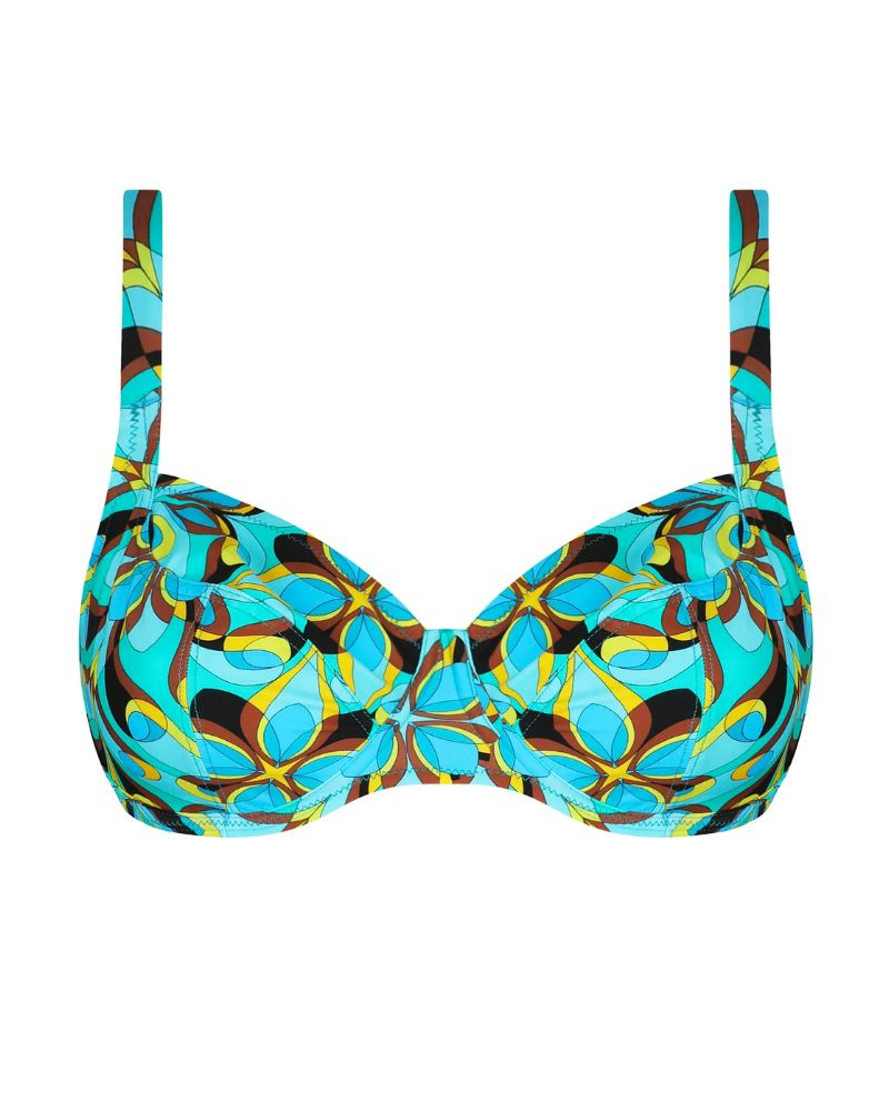 Demi bath bra Antigel La Psychédélique (Bleu Vibrant)