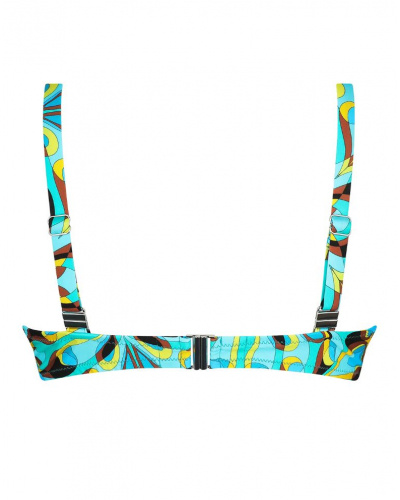 Soutien-gorge de bain corbeille Antigel La Psychédélique (Bleu Vibrant)