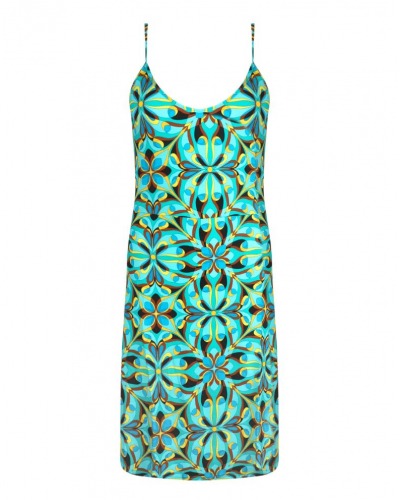 Vestido de playa Antigel La Psychédélique (Bleu Vibrant)