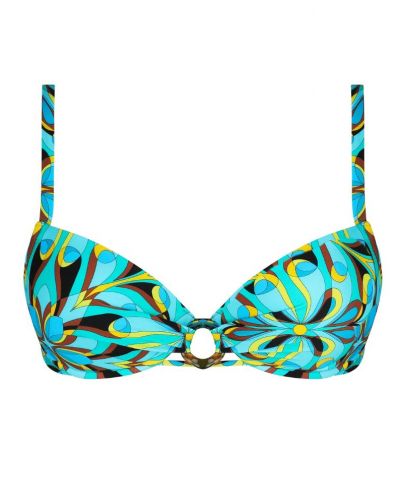 Soutien-gorge de bain coque Antigel La Psychédélique (Bleu Vibrant)