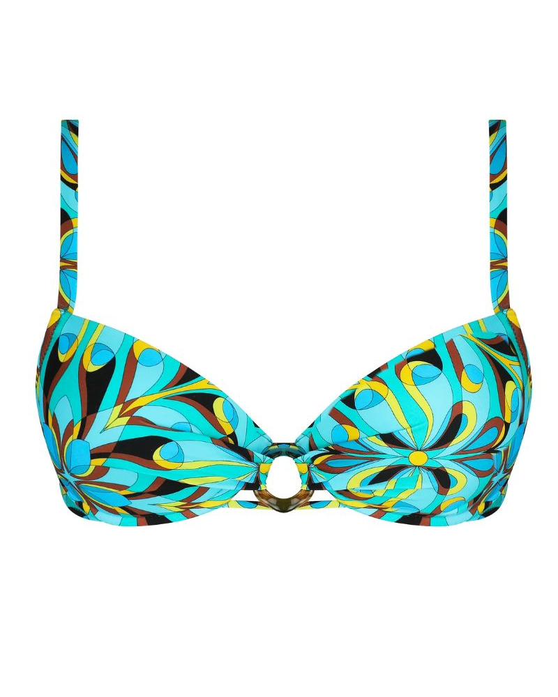 Padded bath bra Antigel La Psychédélique (Bleu Vibrant)